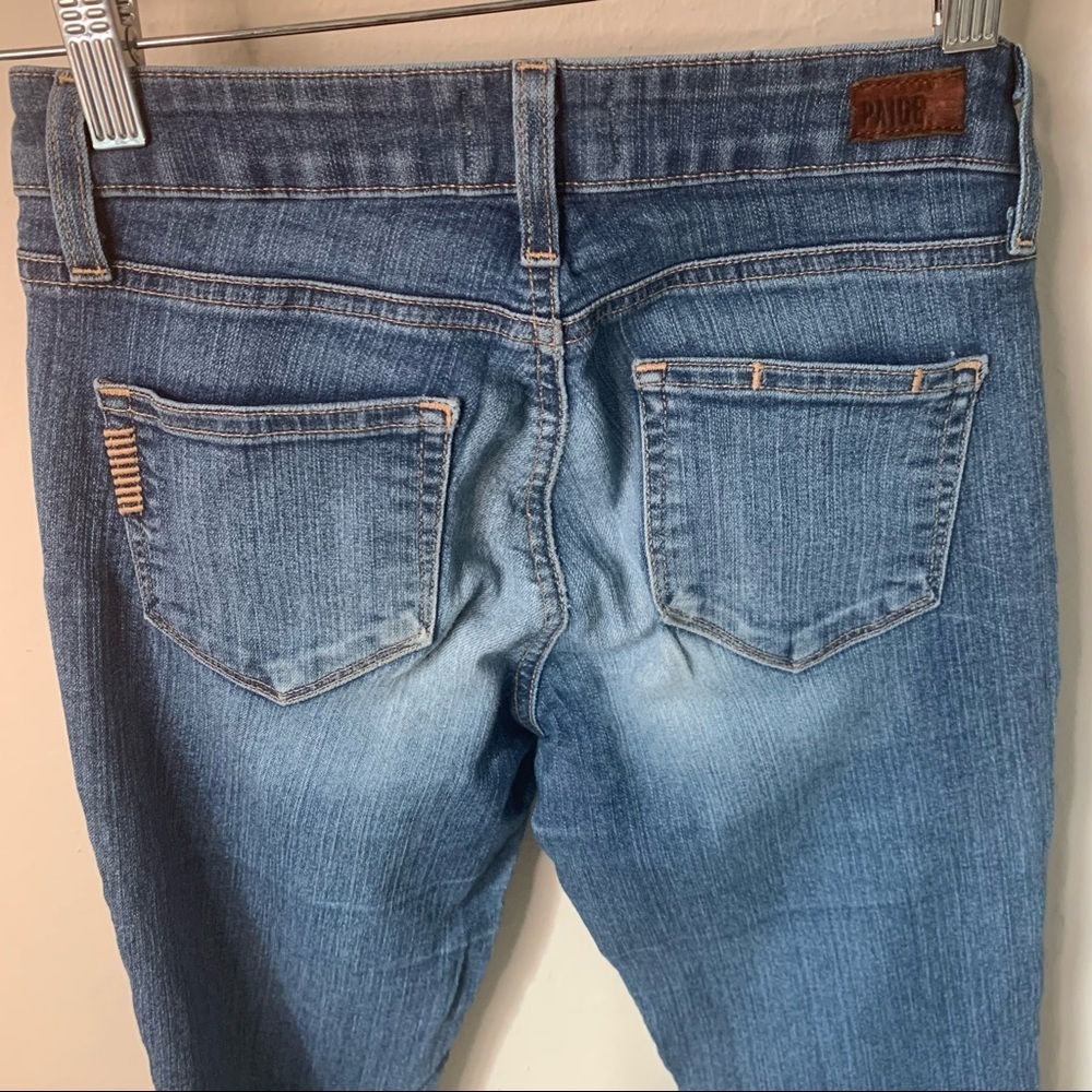 PAIGE Manhattan Collins Slim Bootcut Jeans 33” Inseam Size 26 - Picture 10 of 13